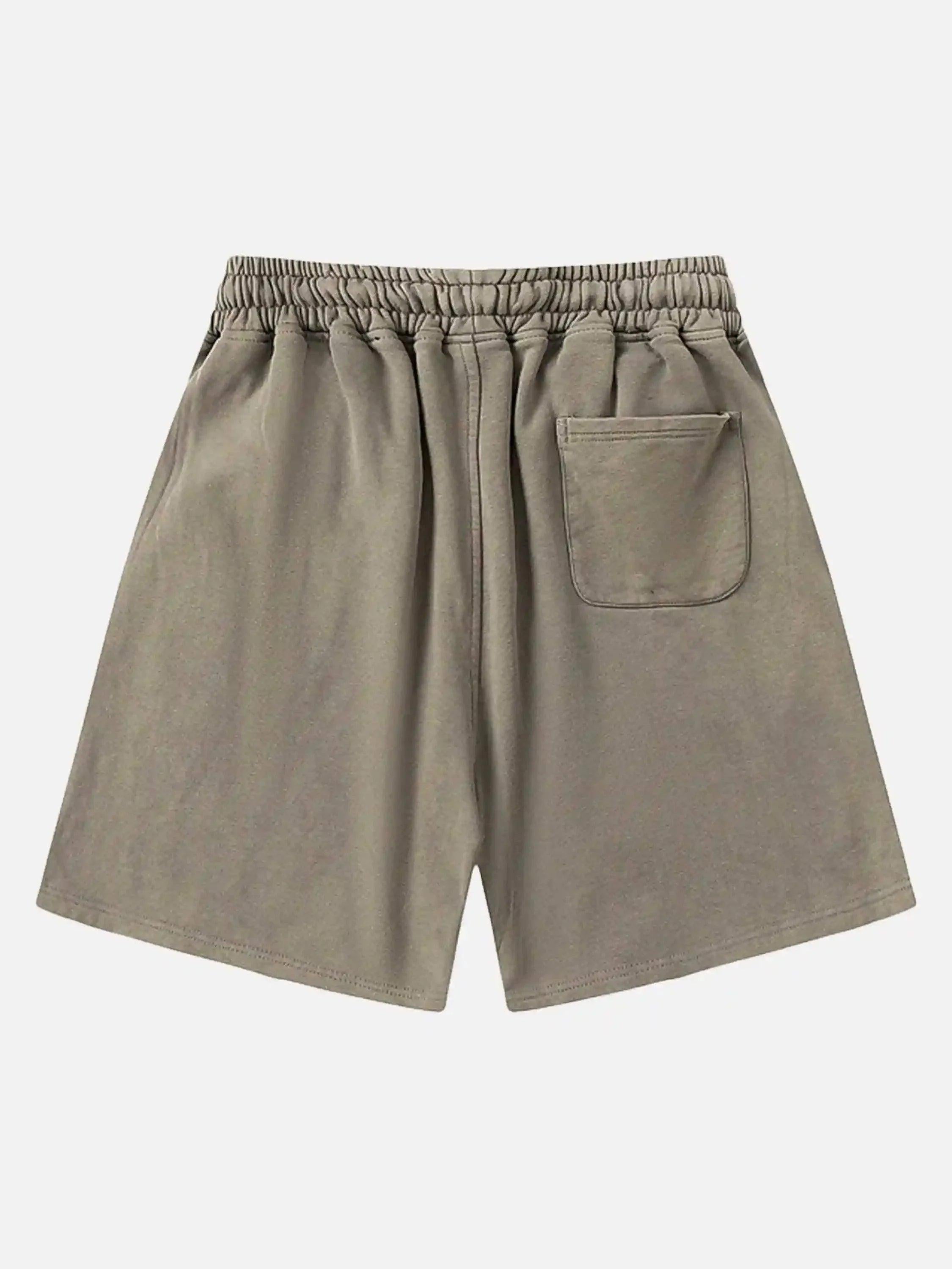 American Retro Cross Cut Hole Shorts