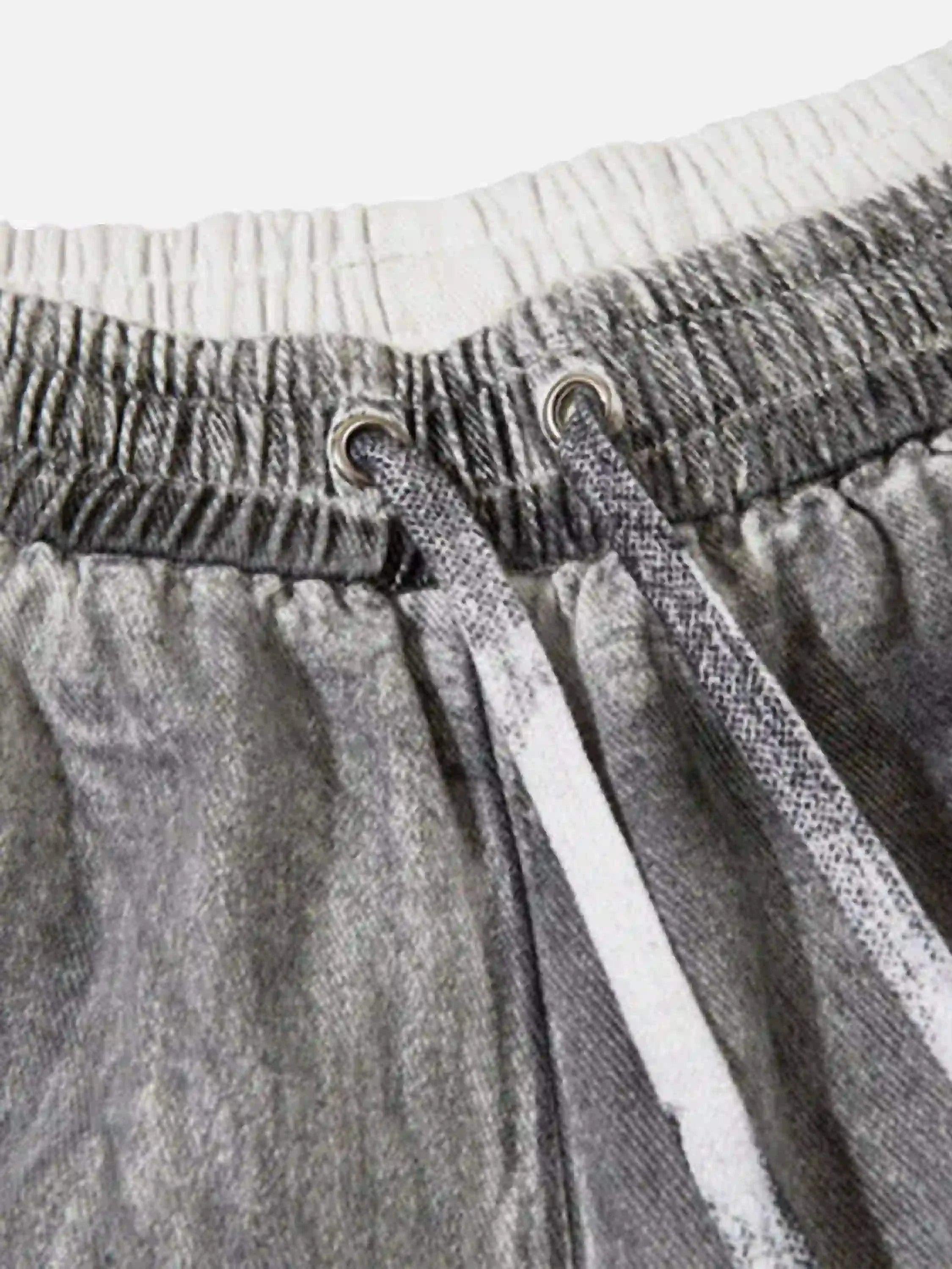 American Retro Distressed Multi-Pocket Cargo Shorts