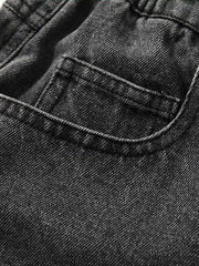 American Retro Embroidered Dopamine Jeans