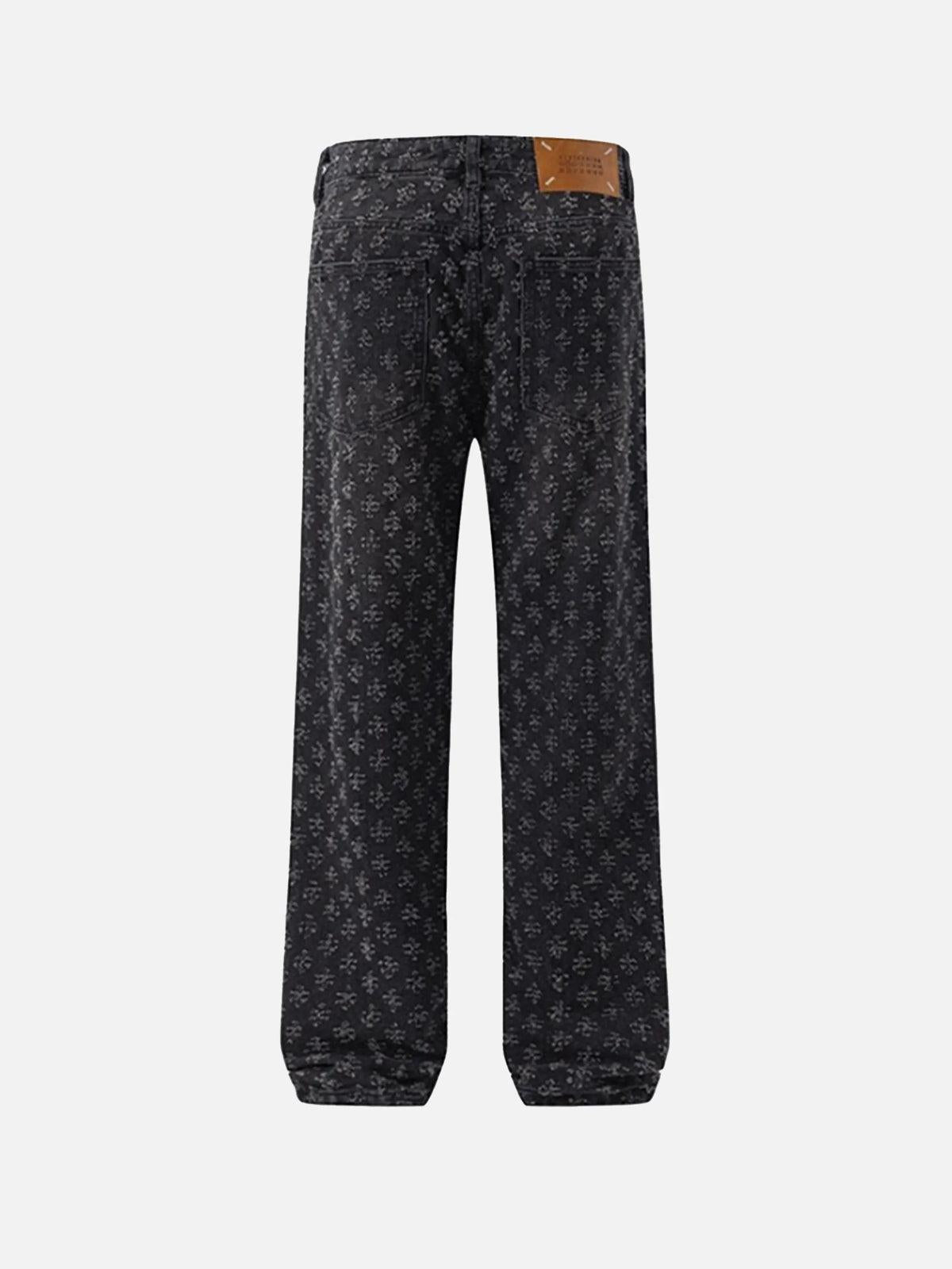 American Retro Floral Personalized Jeans