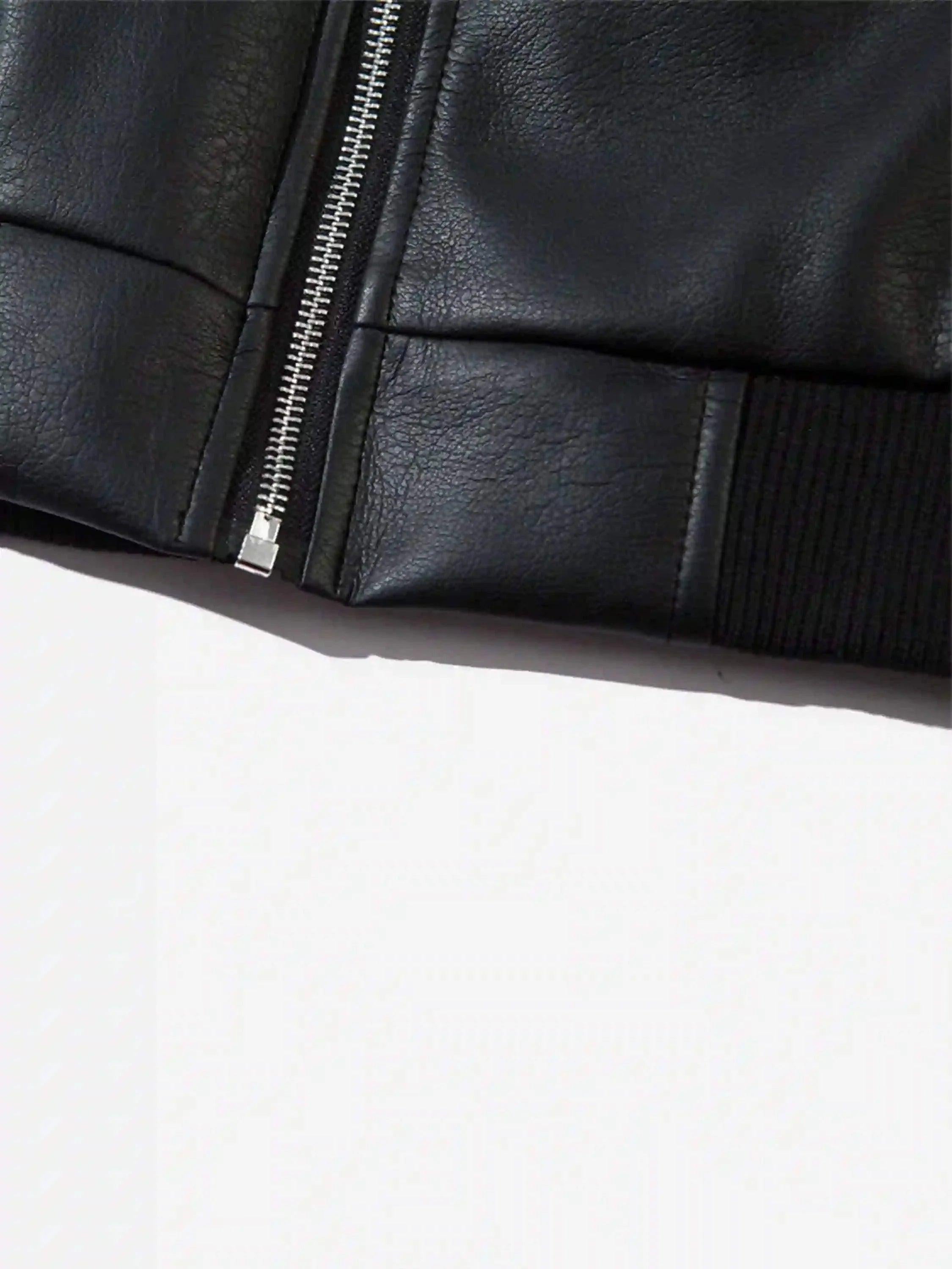 American Retro Patchwork Motorcycle Jacket