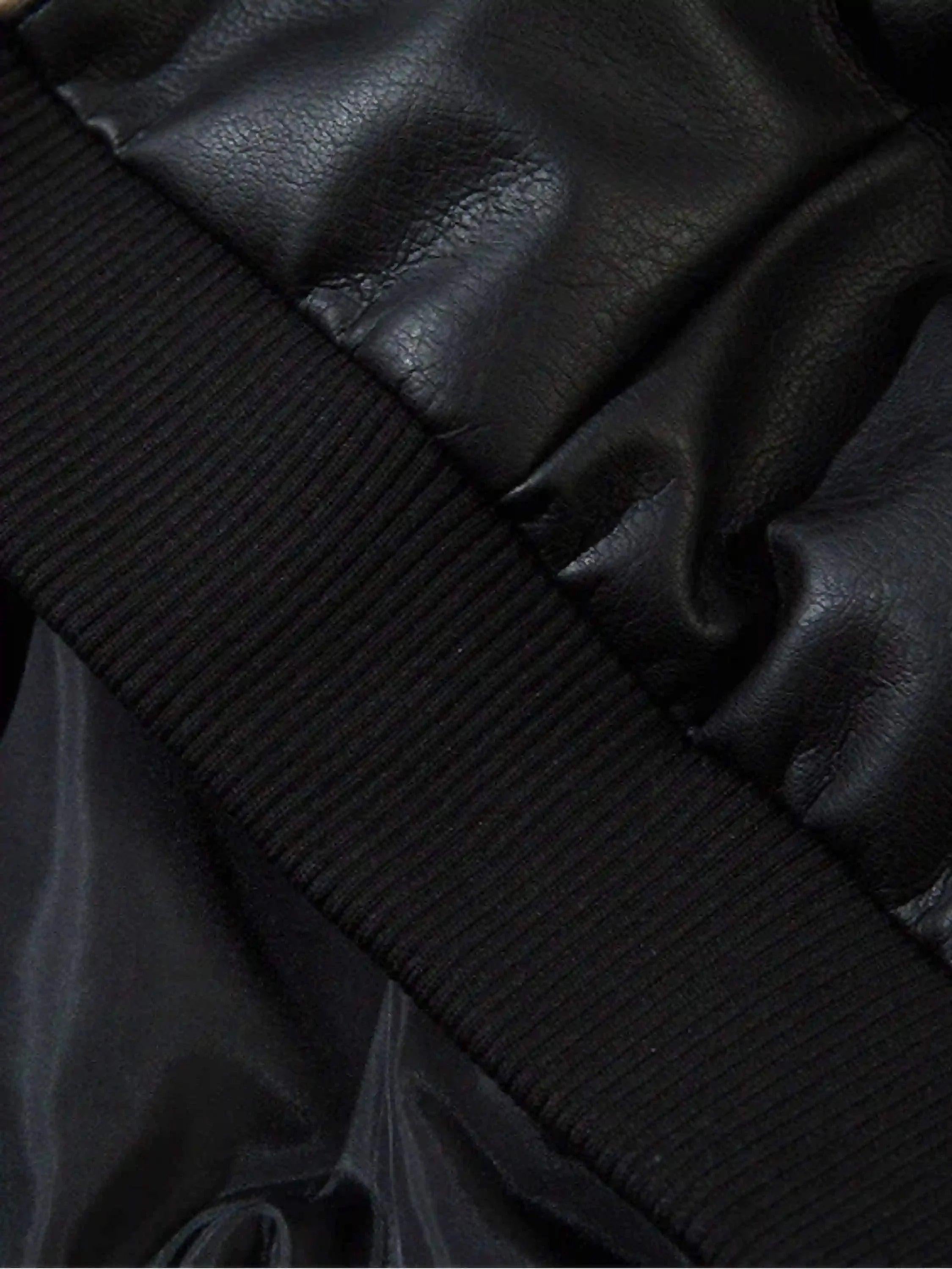 American Retro Patchwork Motorcycle Jacket