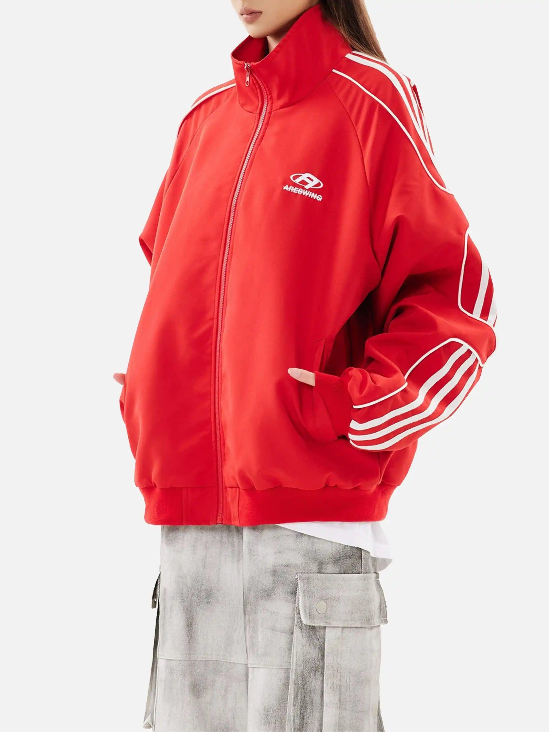 American Retro Patchwork Sports Jacket