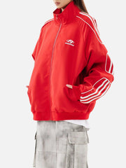 American Retro Patchwork Sports Jacket