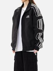 American Retro Patchwork Sports Jacket
