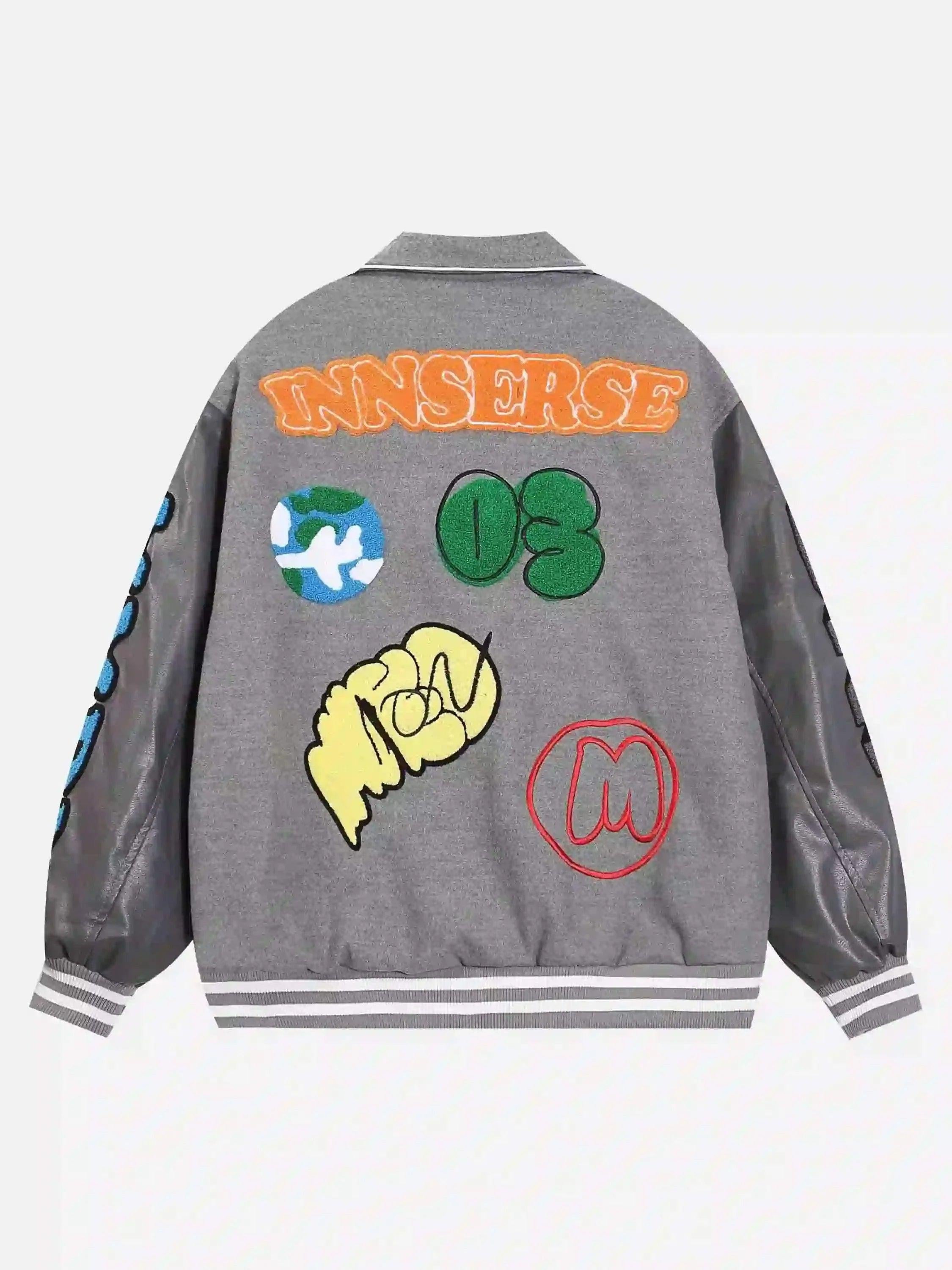American Retro Woolen Baseball Jacket