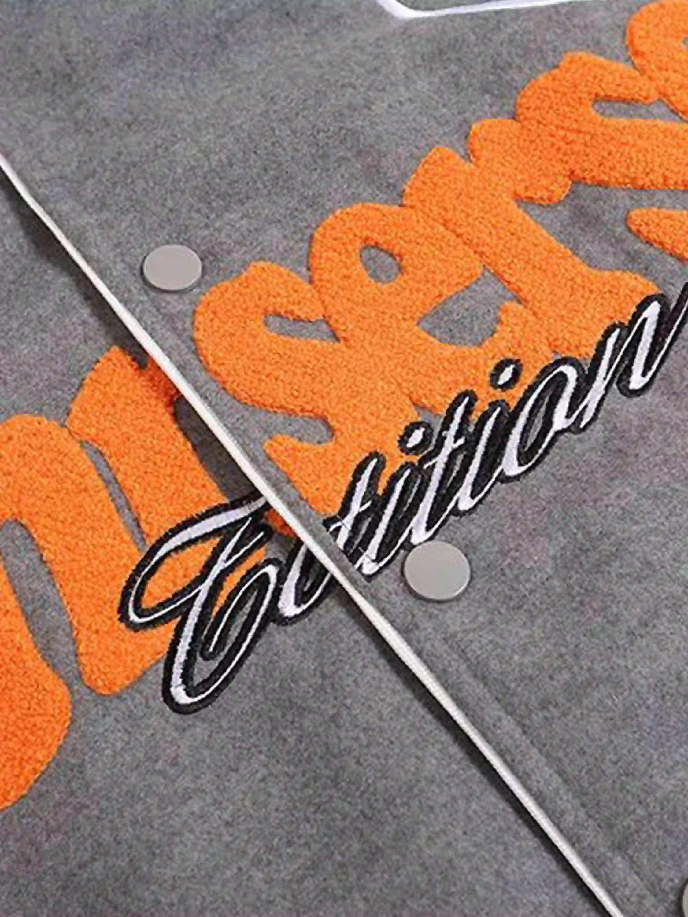 American Retro Woolen Baseball Jacket