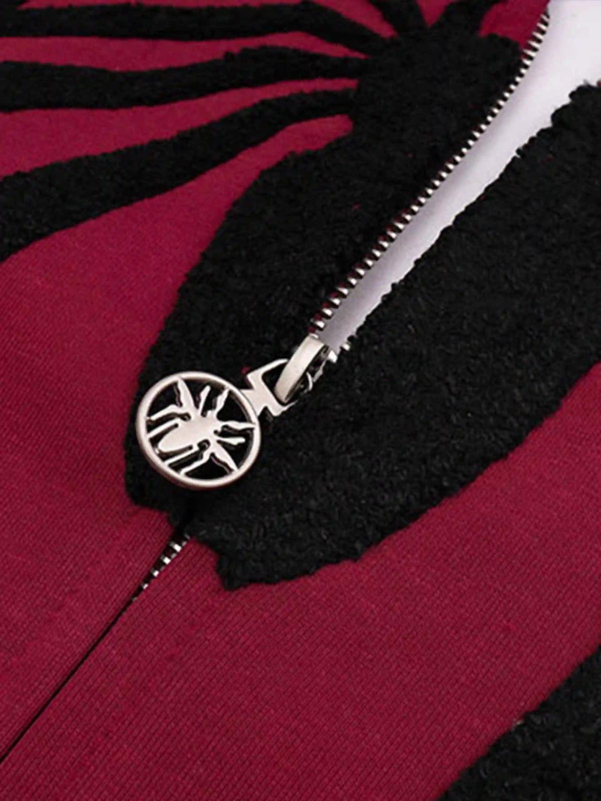 American Spider Towel Embroidery Cardigan Hoodie