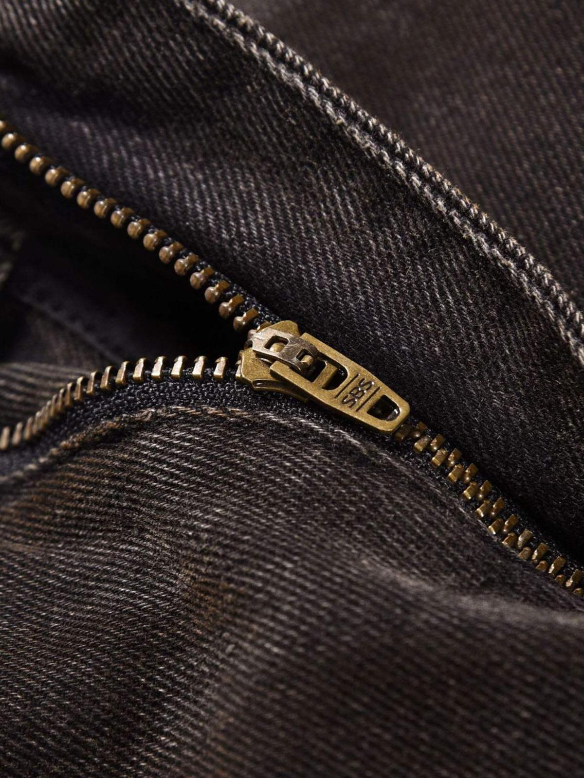 American Street Fashion Heavy Industry Washed Jeans