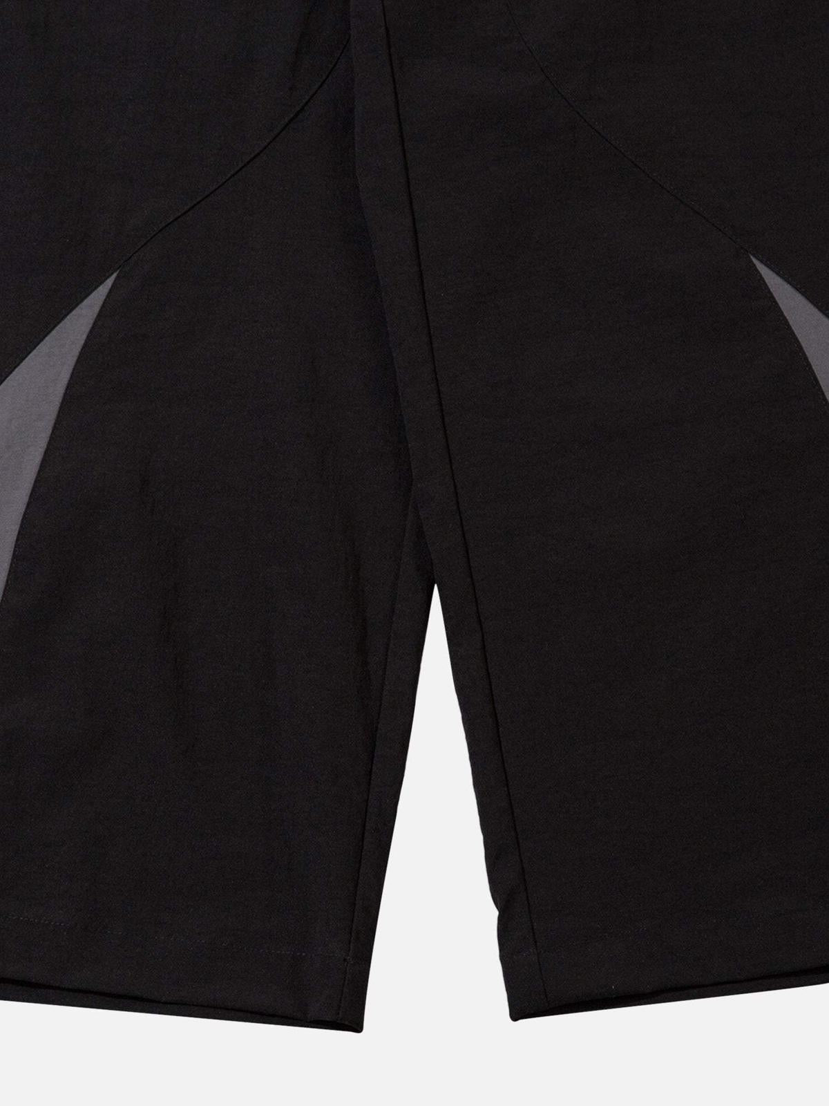 American Street Fashion Splicing Design Casual Sports Pants