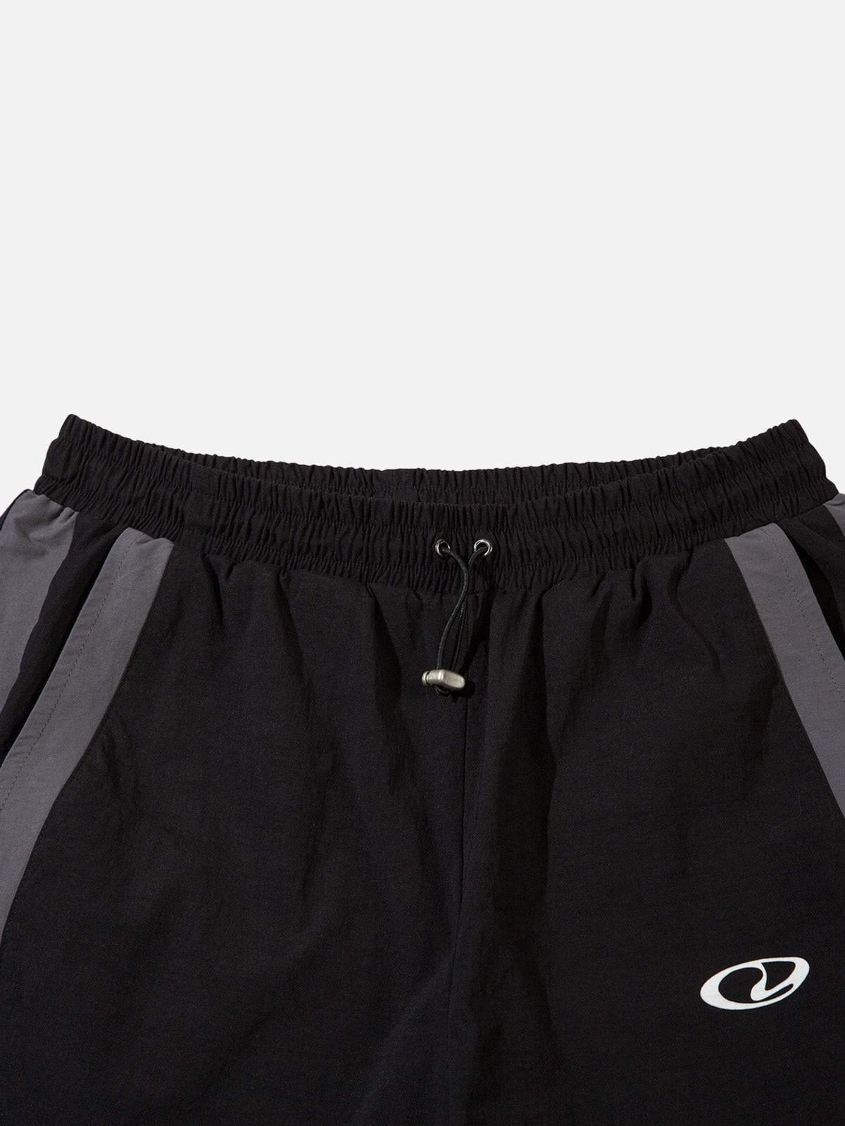American Street Fashion Splicing Design Casual Sports Pants