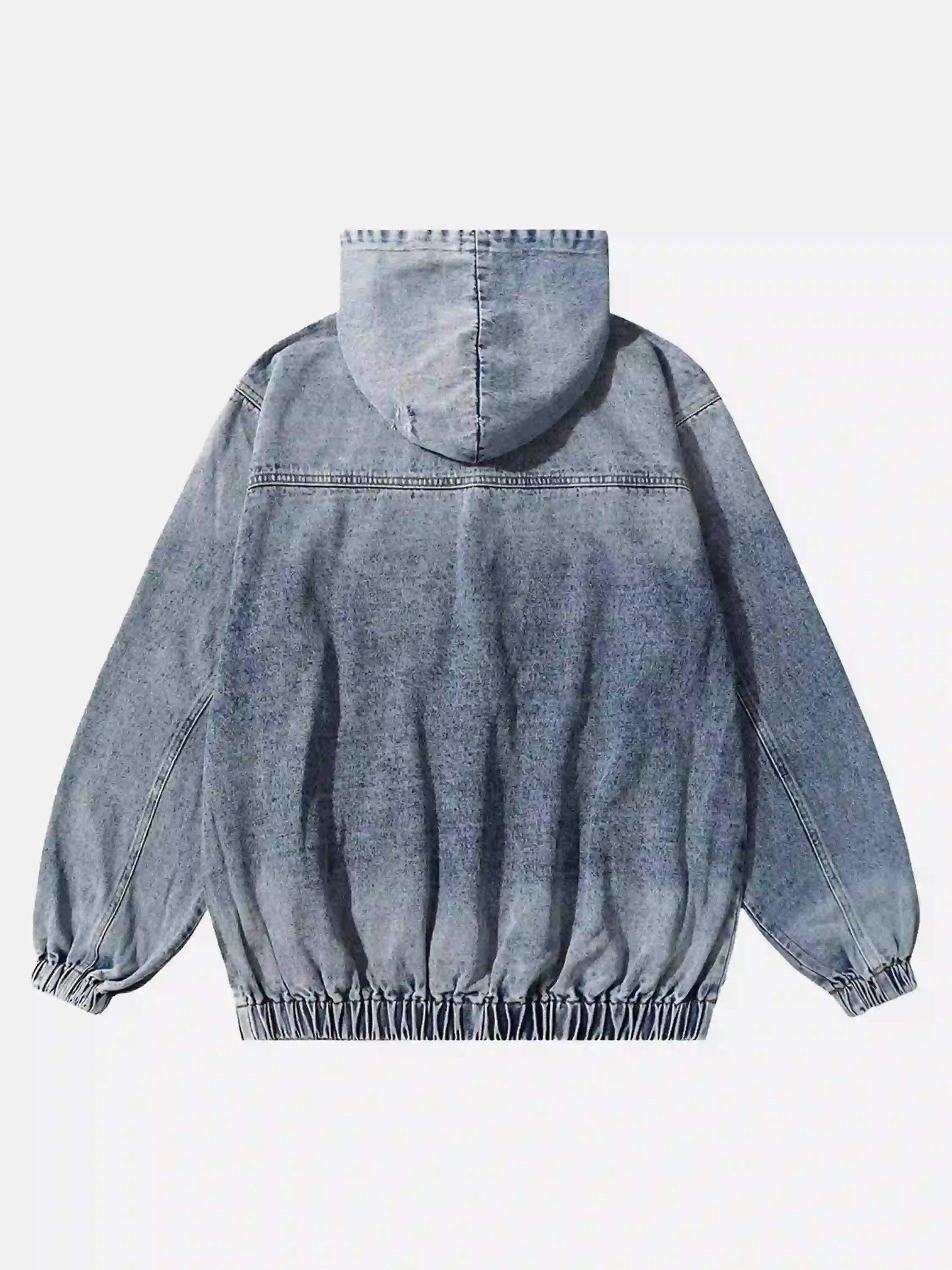 American Street Gradient Denim Hoodie