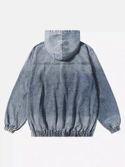 American Street Gradient Denim Hoodie