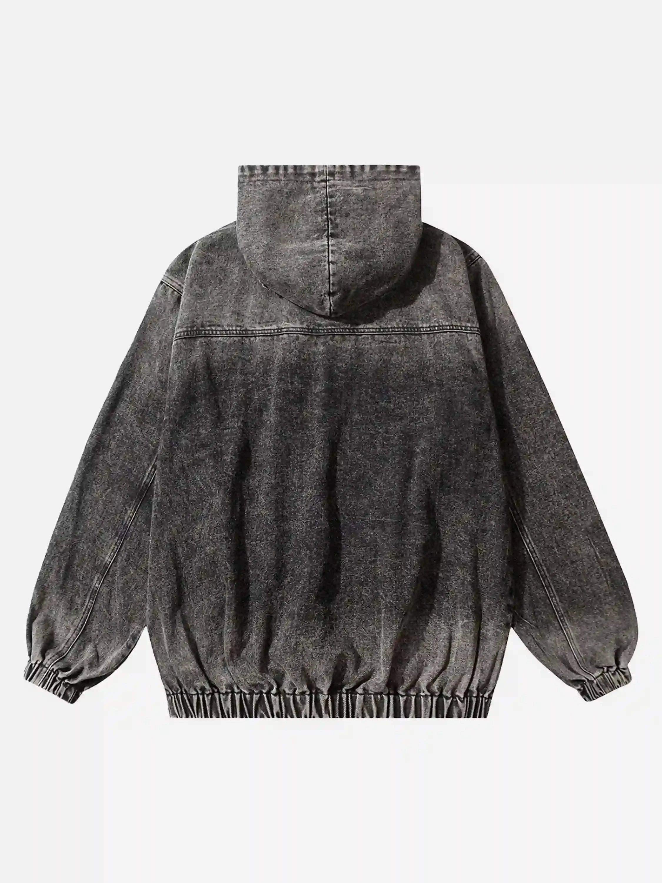 American Street Gradient Denim Hoodie