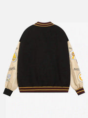 American Street Retro Embroidered Baseball Jacket