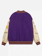 American Street Retro Embroidered Baseball Jacket