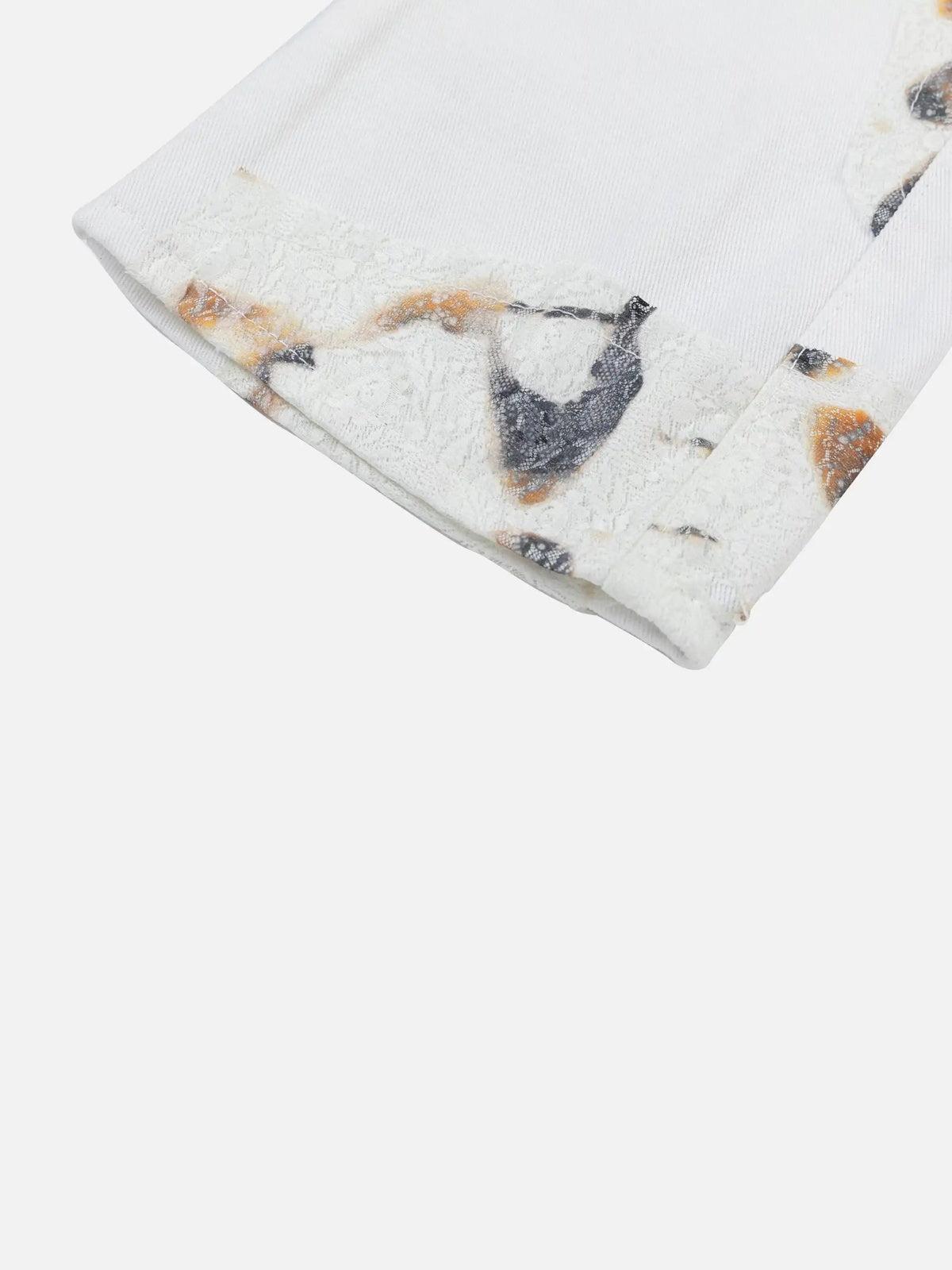 American Street Style Patch Jeans