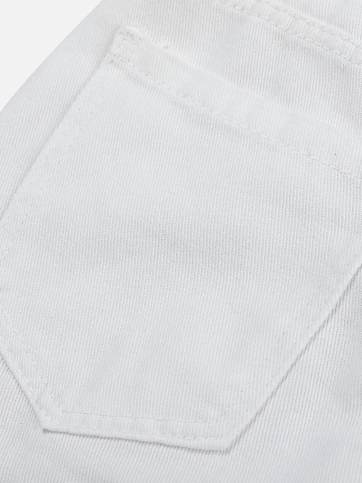 American Street Style Patch Jeans