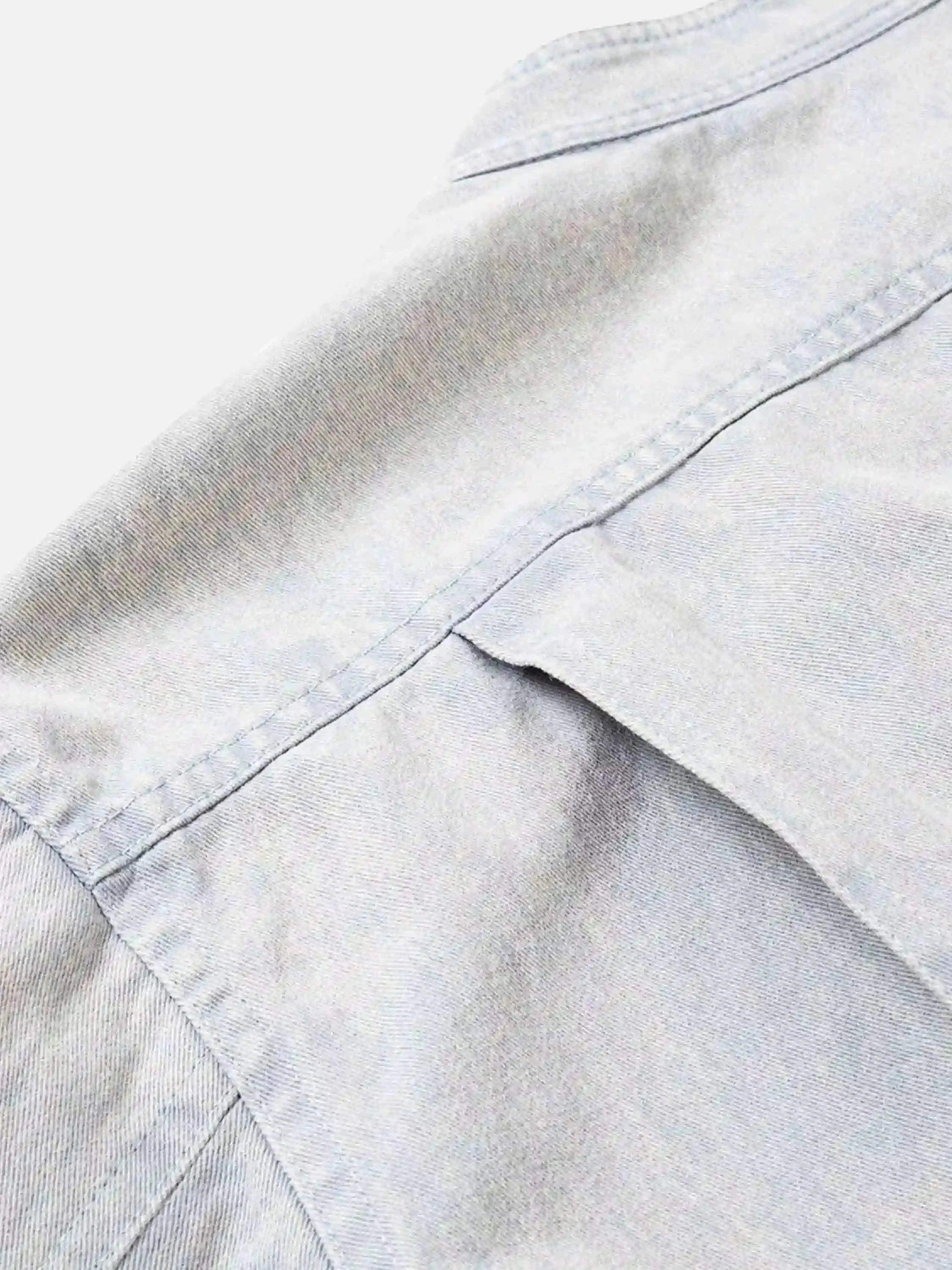 American Street Style Washed Faded Short Jacket
