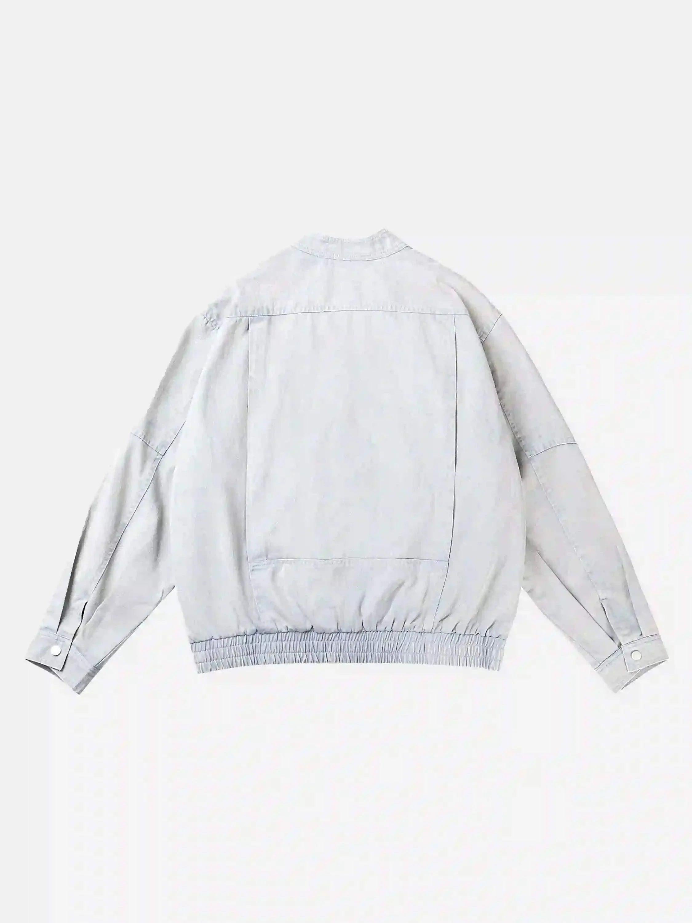 American Street Style Washed Faded Short Jacket