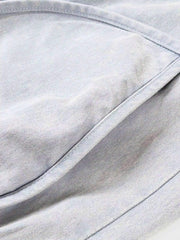 American Street Style Washed Faded Short Jacket
