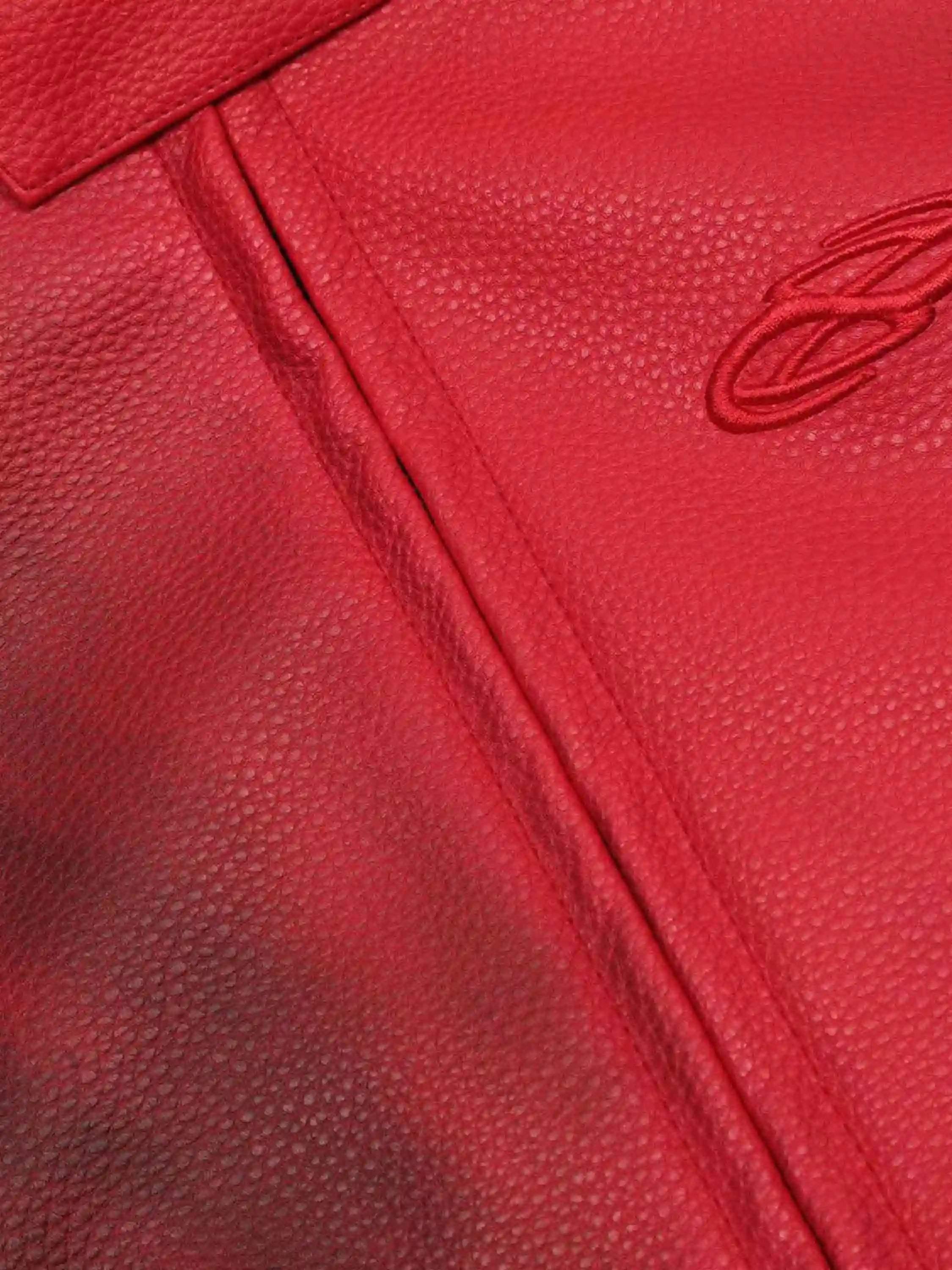 American Style 3D Embroidery Spray Color Motorcycle Jacket