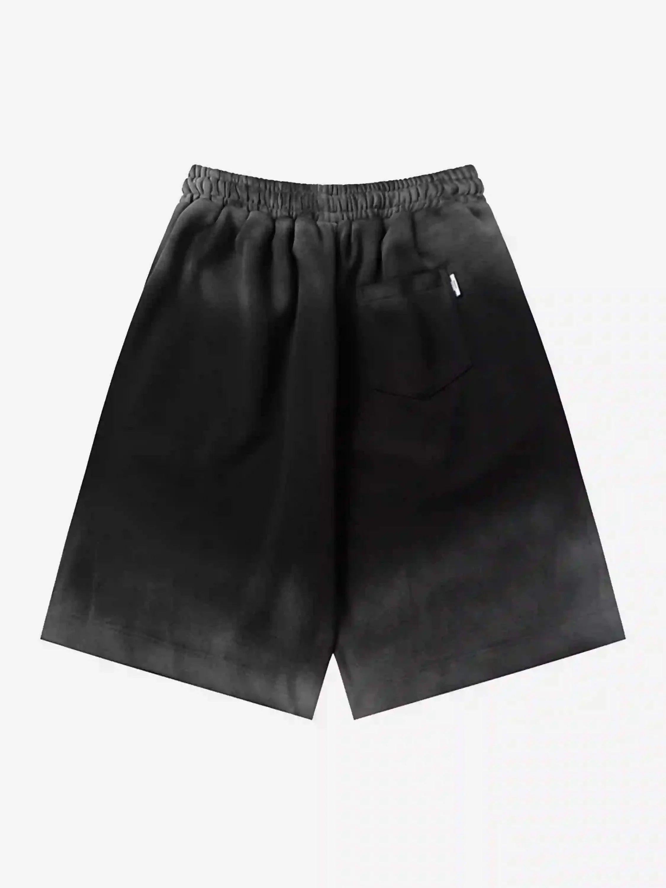 American Style Distressed Gradient Print Shorts