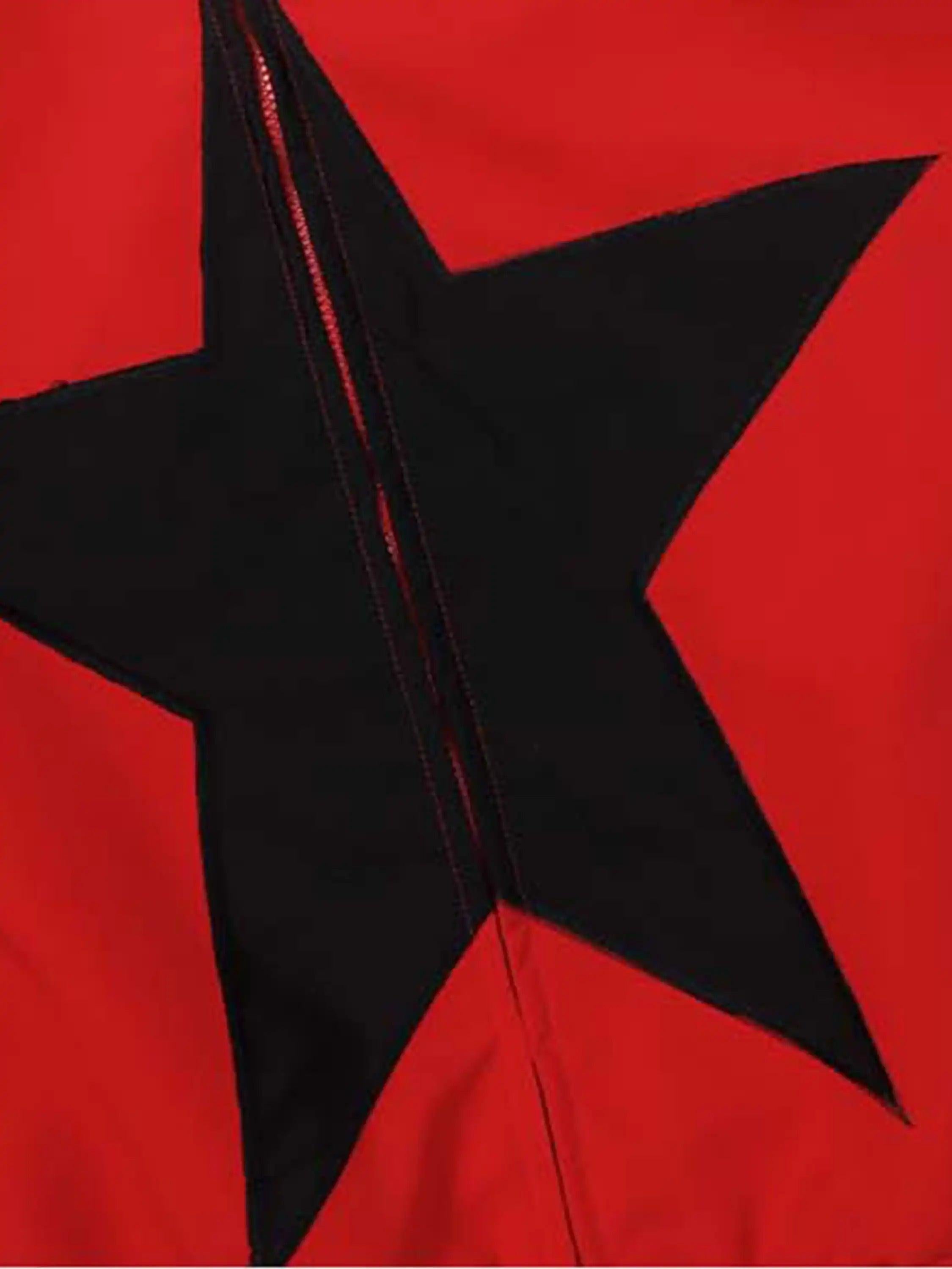 American Style Patchwork Five-Pointed Star Jacket