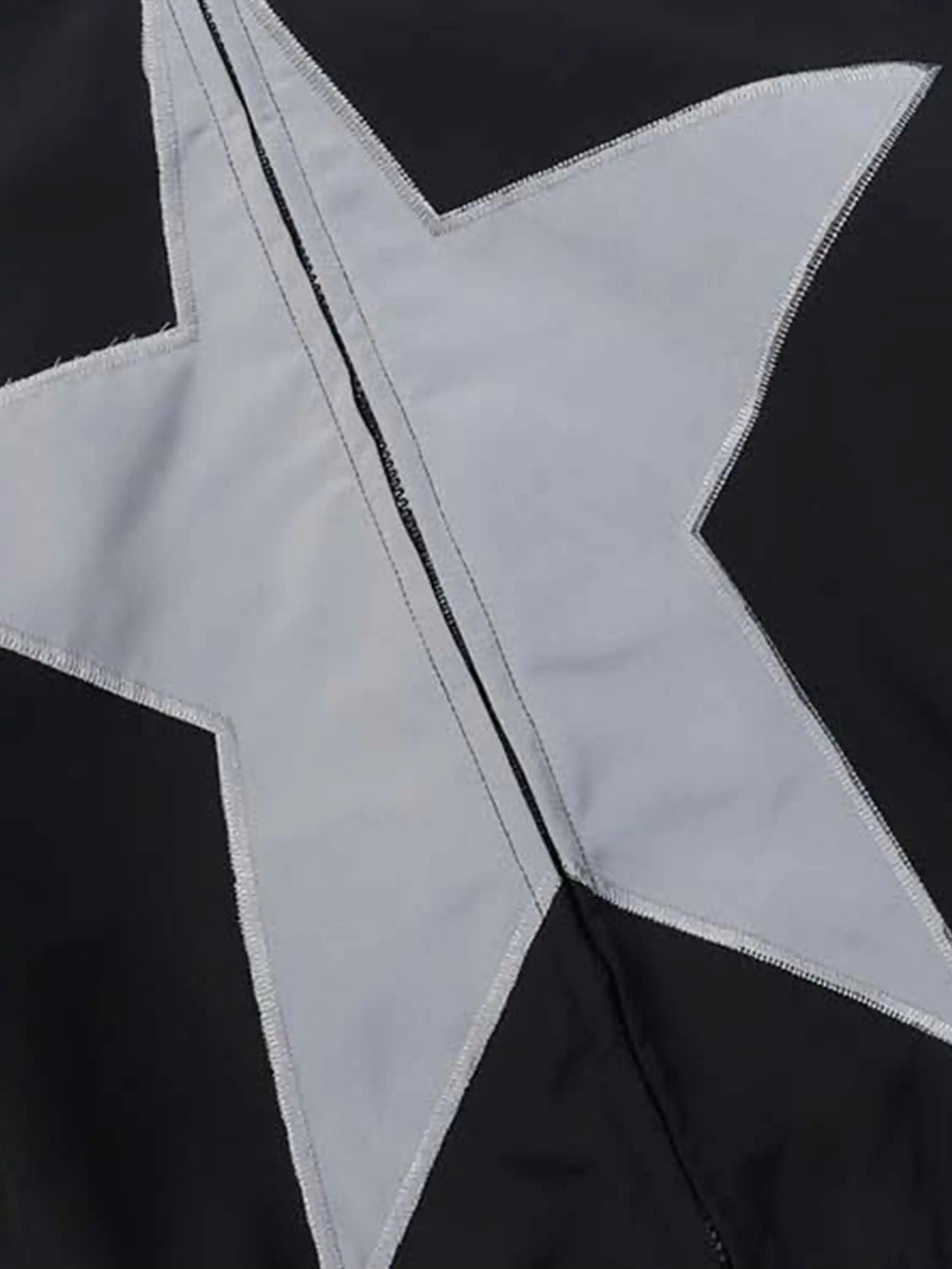 American Style Patchwork Five-Pointed Star Jacket
