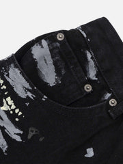 Americana Graffiti Letter Print Jeans