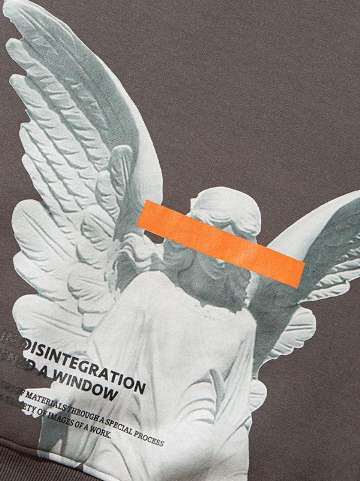 Angel God Print Hoodie