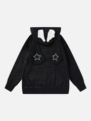 Anime Seahorse Fur Hoodie