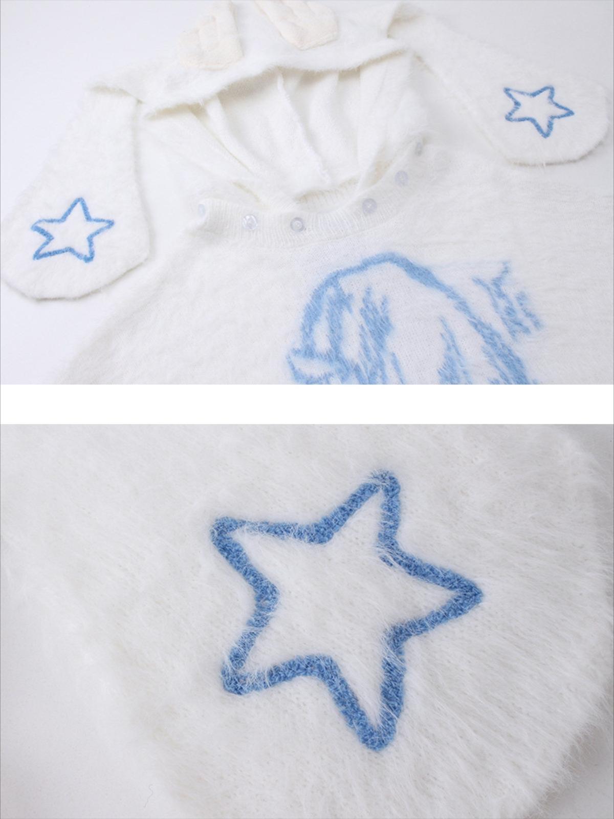 Anime Seahorse Fur Hoodie