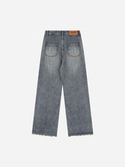 Appliqued Butterfly Embroidered Jeans