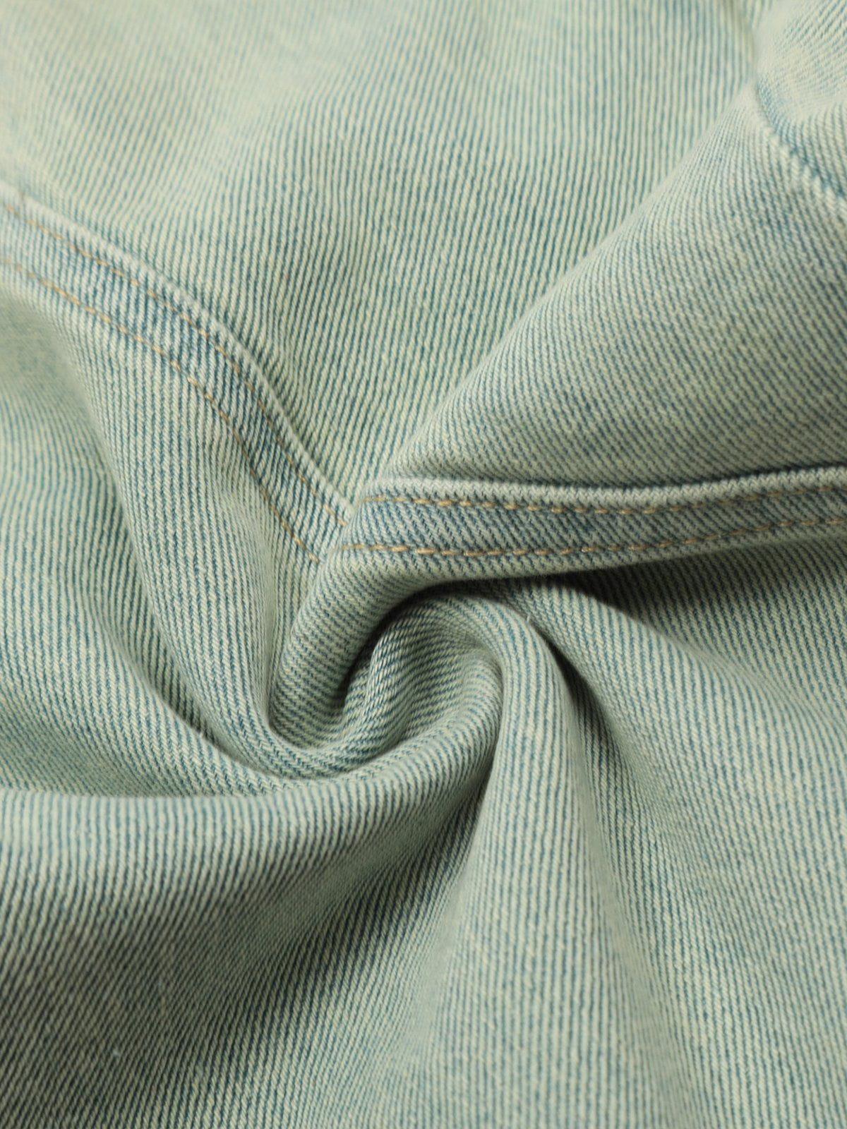 Arc Patchwork Washed Loose Jeans