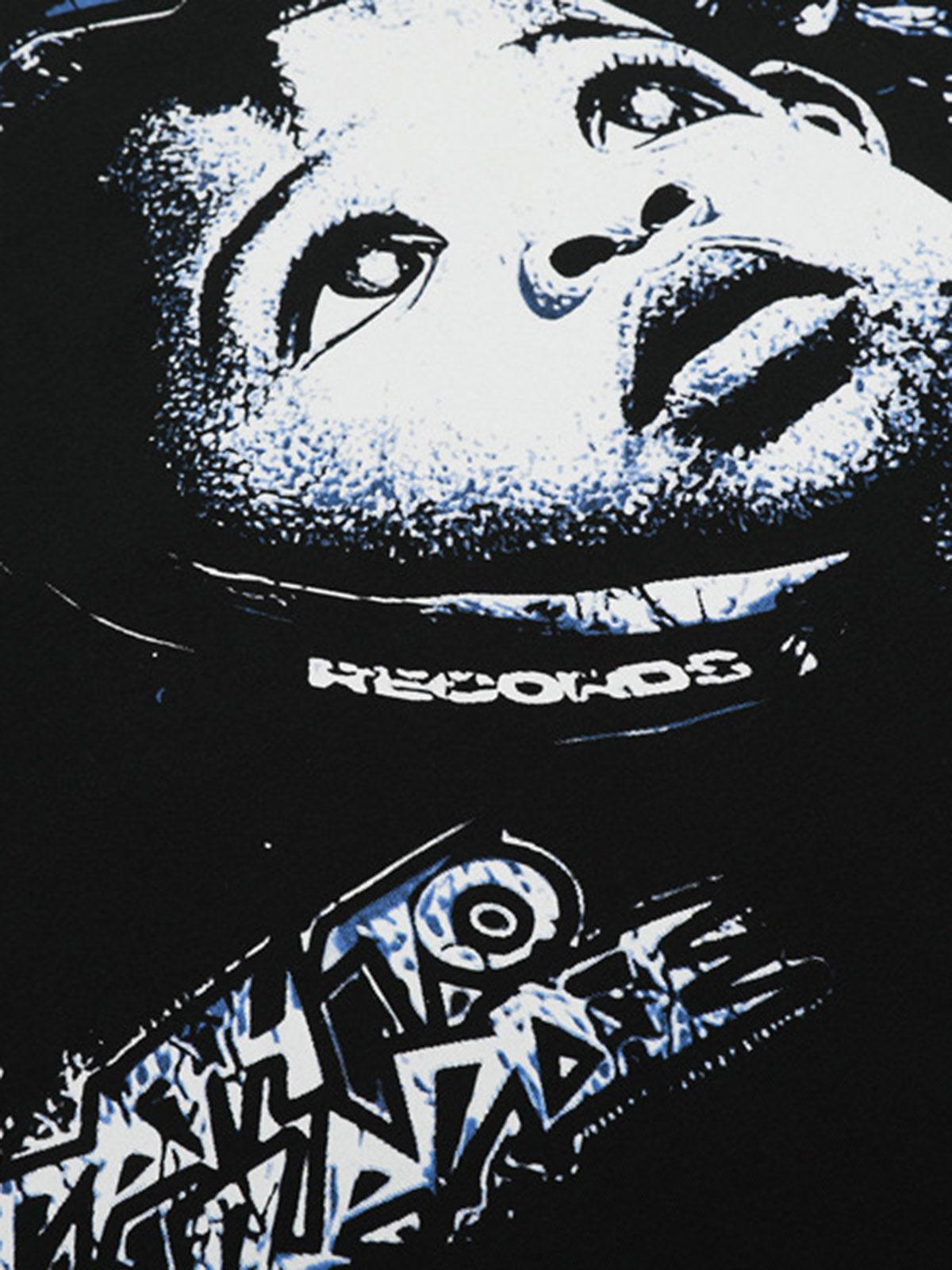 Artwork Graphic Crew Neck T-Shirt