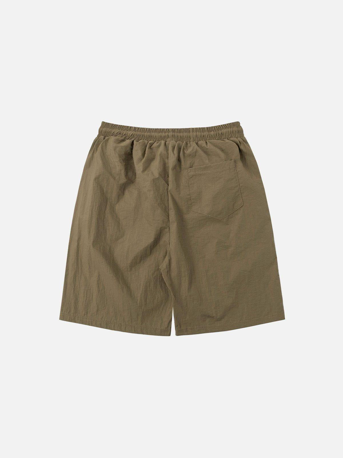 Athleisure Patchwork Shorts
