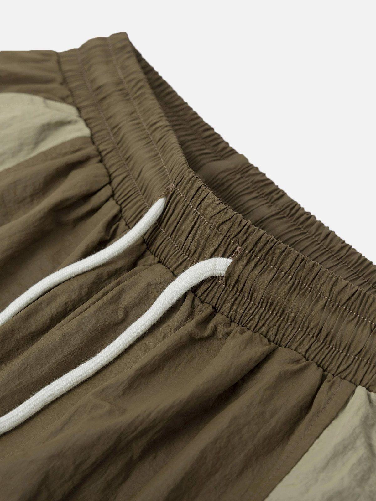 Athleisure Patchwork Shorts