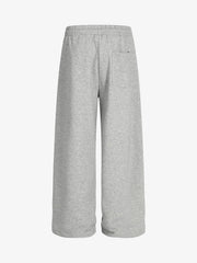 Draped Red Diamond Drawstring Casual Pants
