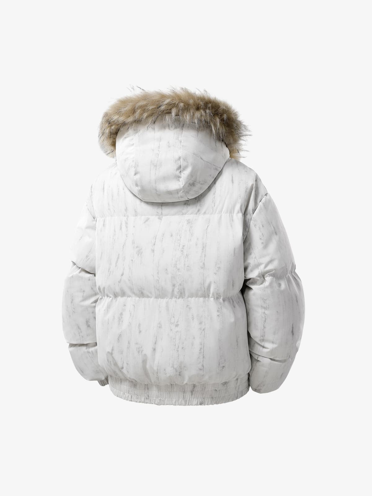 Vintage Fur Collar Hooded Cotton Jacket
