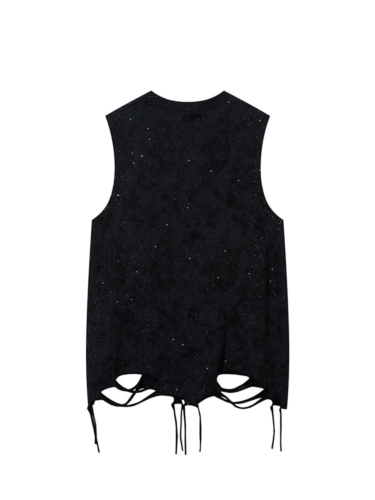 Street Chain Waistcoat Ripped Vest