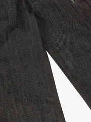 Denim Street Dark Snake Embroidery Baggy Jeans