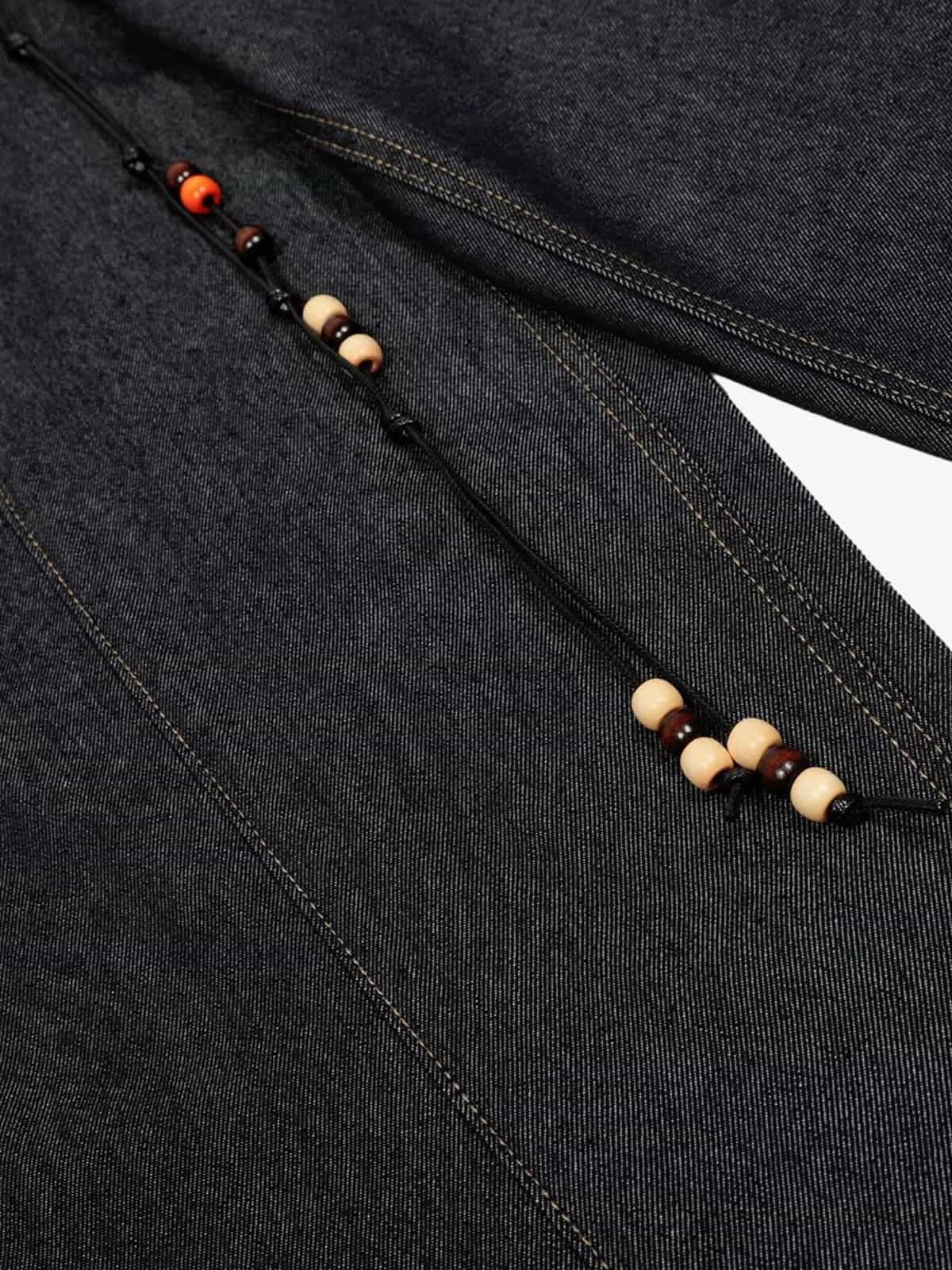 Vintage Washed Pendant Detail Jeans