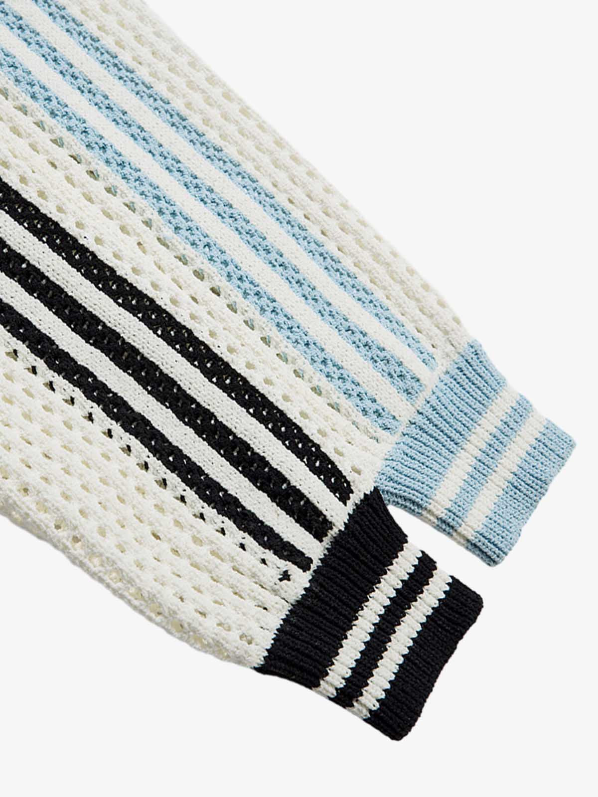 Hollow Knit Sports Zipper Racing Jacket