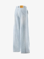 Pleated Panelled Scimitar Jeans