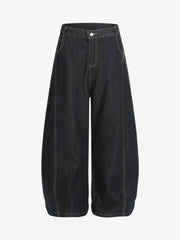 Retro Stitching Graffiti Letters Machete Jeans