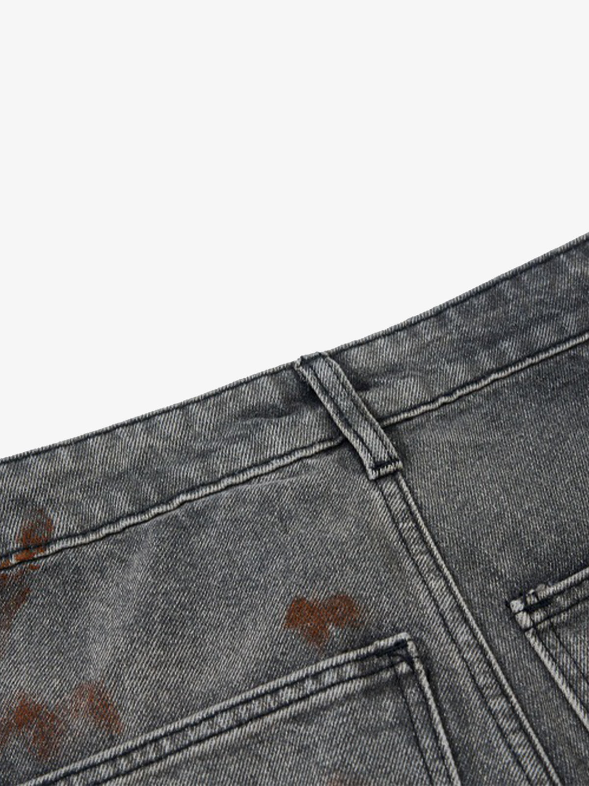Wasteland Heavy Washed Distressed Tie-Dye Work Jeans