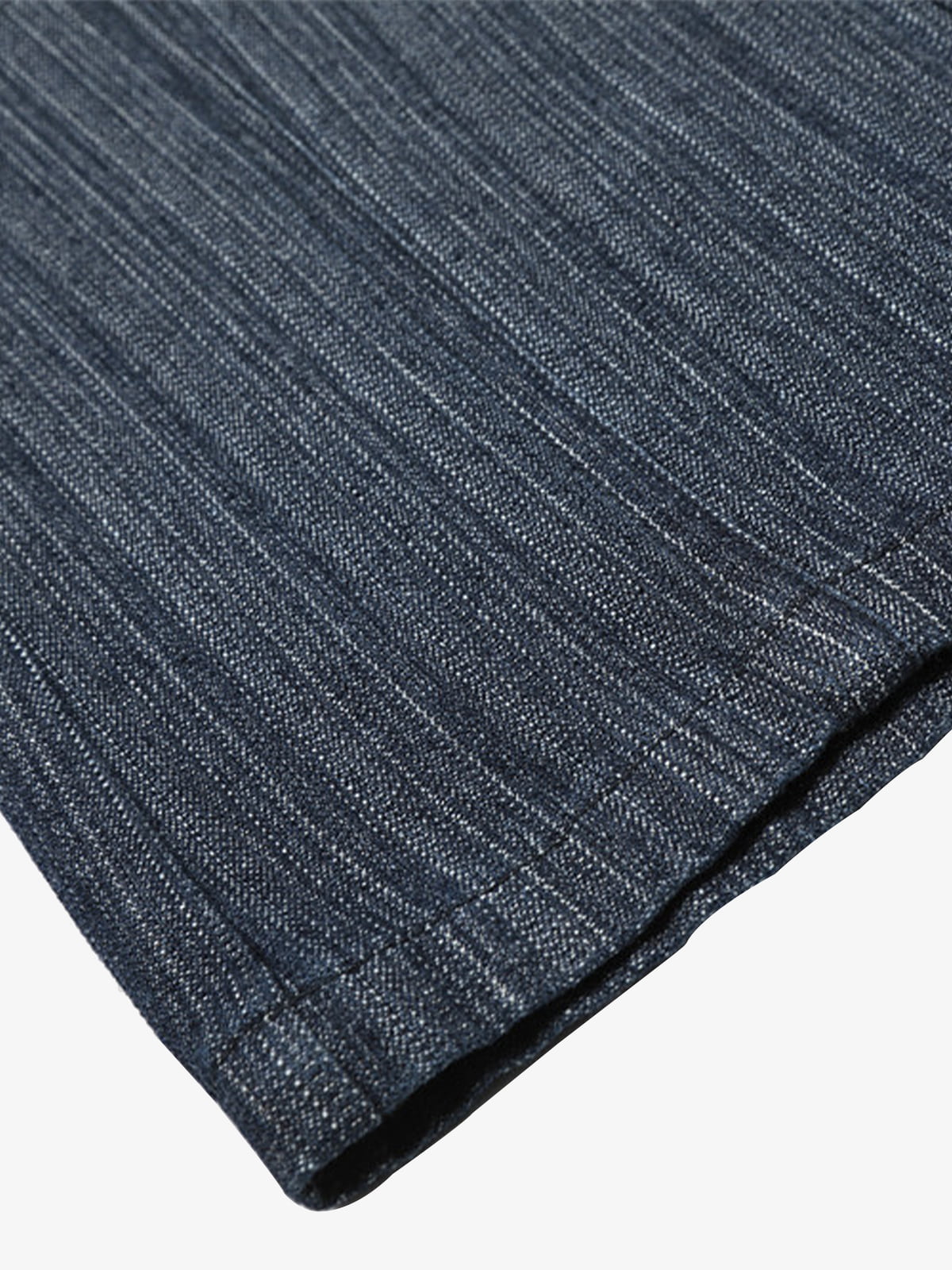 Vintage Denim Striped Texture Flare Jeans