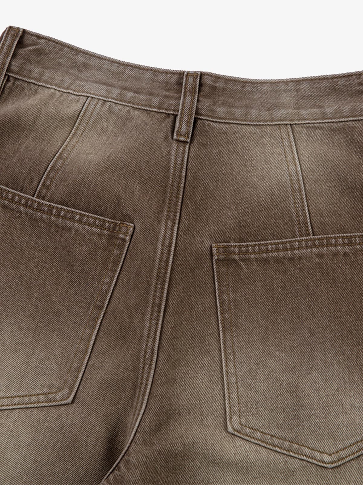 Vintage Washed Workwear Barrel Jeans