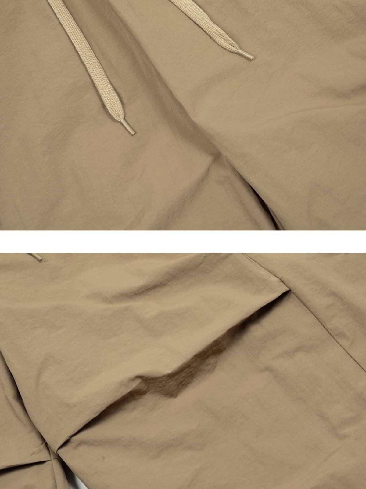 Baggy Pleated Cargo Pants
